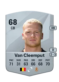 Jules Van Cleemput Common 68 Overall Rating