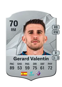 Gerard Valentín Rare 70 Overall Rating