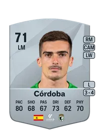 Córdoba Common 71 Overall Rating