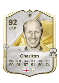 Bobby Charlton Icon 92 Overall Rating