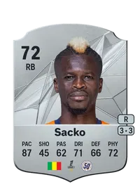 Falaye Sacko Rare 72 Overall Rating