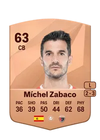 Míchel Zabaco Common 63 Overall Rating