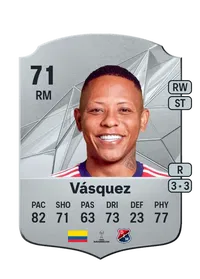 Jhon Vásquez Rare 71 Overall Rating