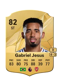 Gabriel Jesus Rare 82 Overall Rating