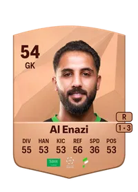 Waleed Al Enazi Common 54 Overall Rating