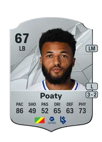 Morgan Poaty Rare 67 Overall Rating