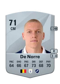 Casper De Norre Common 71 Overall Rating