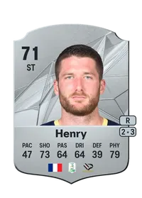 Thomas Henry Rare 71 Overall Rating