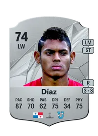 Ismael Díaz Rare 74 Overall Rating