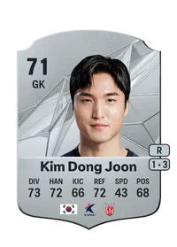 Kim Dong Joon Rare 71 Overall Rating