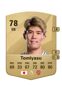 Takehiro Tomiyasu Common 78 Overall Rating