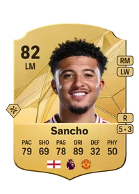 Jadon Sancho Rare 82 Overall Rating