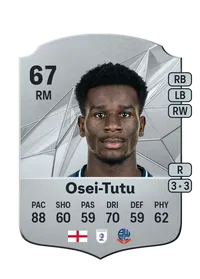 Jordi Osei-Tutu Rare 67 Overall Rating