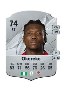 David Okereke Rare 74 Overall Rating