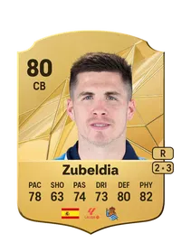 Zubeldia Rare 80 Overall Rating