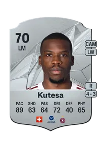 Dereck Kutesa Rare 70 Overall Rating