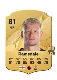 Aaron Ramsdale Rare 81 Overall Rating