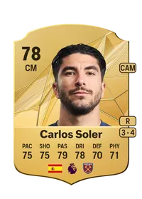 Carlos Soler Rare 78 Overall Rating