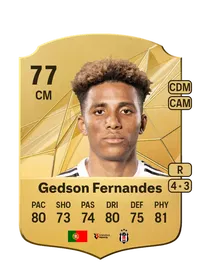 Gedson Fernandes Rare 77 Overall Rating