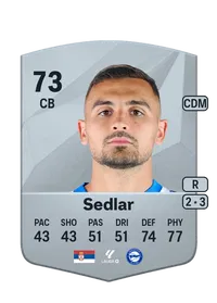 Aleksandar Sedlar Common 73 Overall Rating