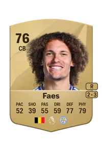 Wout Faes Common 76 Overall Rating