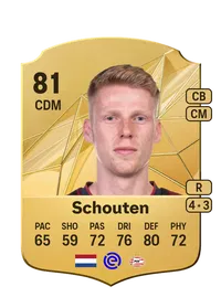 Jerdy Schouten Rare 81 Overall Rating