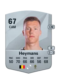 Daan Heymans Common 67 Overall Rating