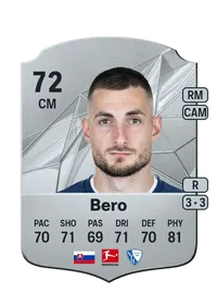 Matúš Bero Rare 72 Overall Rating