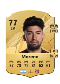 Marcelino Moreno Rare 77 Overall Rating