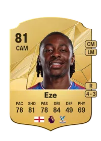 Eberechi Eze Rare 81 Overall Rating