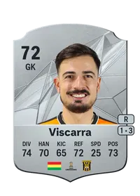 Guillermo Viscarra Rare 72 Overall Rating