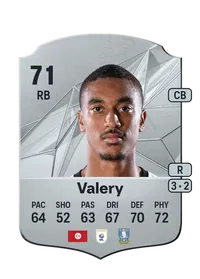 Yan Valery Rare 71 Overall Rating