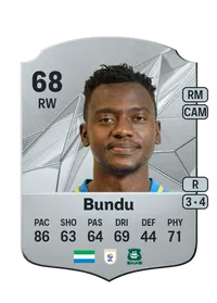 Mustapha Bundu Rare 68 Overall Rating