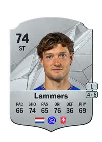 Sam Lammers Rare 74 Overall Rating