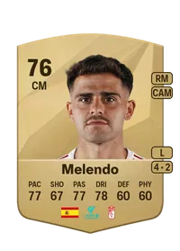 Melendo Common 76 Overall Rating