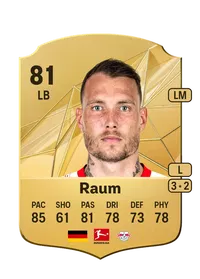 David Raum Rare 81 Overall Rating