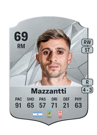 Walter Mazzantti Rare 69 Overall Rating