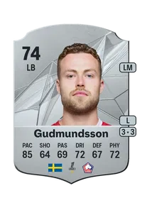 Gabriel Gudmundsson Rare 74 Overall Rating