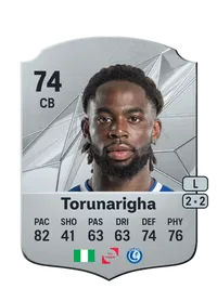 Jordan Torunarigha Rare 74 Overall Rating