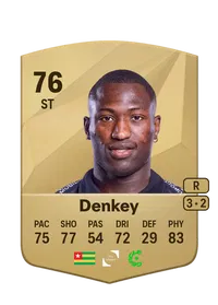 Kévin Denkey Common 76 Overall Rating