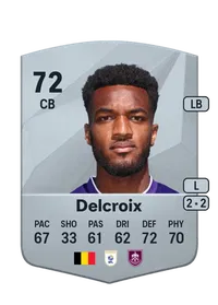 Hannes Delcroix Common 72 Overall Rating