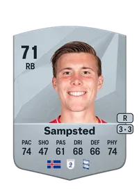 Alfons Sampsted Common 71 Overall Rating