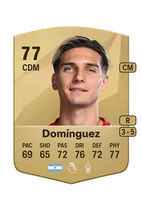 Nicolás Domínguez Common 77 Overall Rating