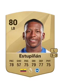 Pervis Estupiñán Common 80 Overall Rating