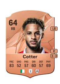 Barry Cotter Rare 64 Overall Rating