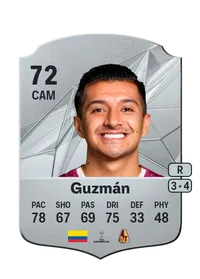 Yeison Guzmán Rare 72 Overall Rating