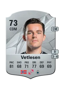 Hugo Vetlesen Rare 73 Overall Rating