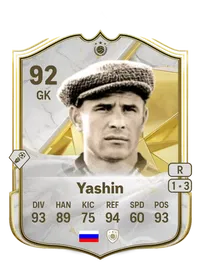 Lev Yashin Icon 92 Overall Rating