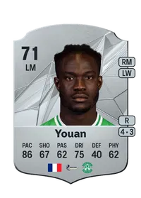 Élie Youan Rare 71 Overall Rating