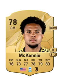 Weston McKennie Rare 78 Overall Rating